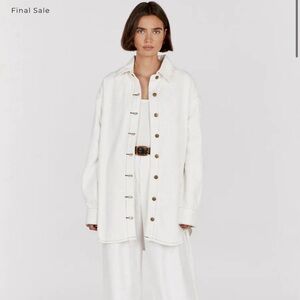 Dish white jean jacket size US 4